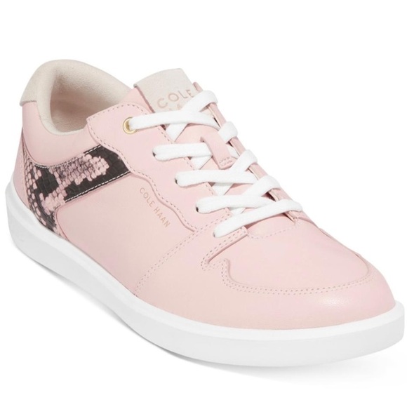 NIB Cole Haan Grand Crosscourt Modern Tennis Leather Sneaker, Peach Whip Nubuck - Picture 3 of 14